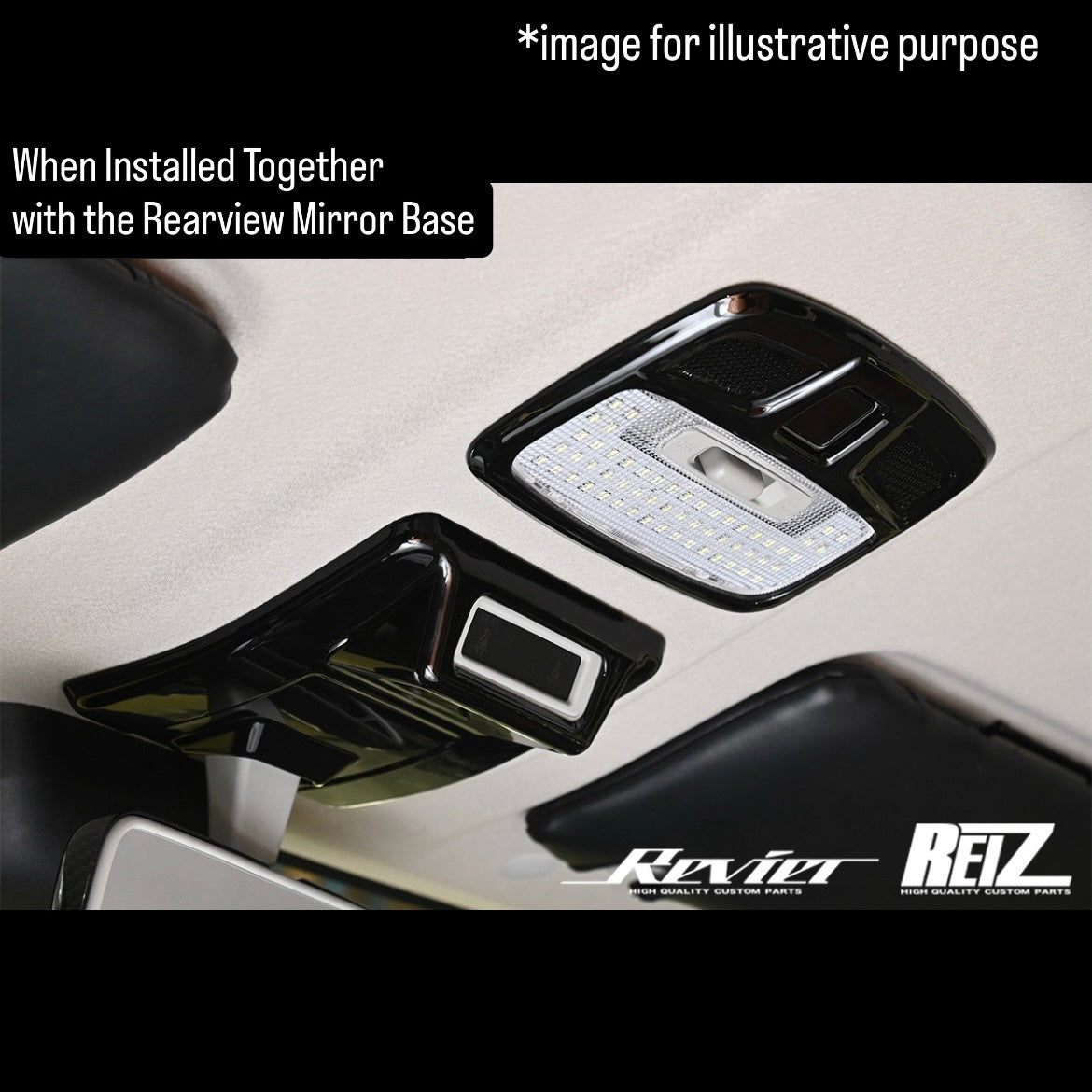 JB64W/JB74W/JC74W/ZC33S ABS Map Light Panel Trim 2pc Set for Suzuki Jimny /Swift / Swift Sport