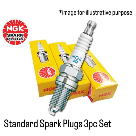 U61T/U61TP/U62T/U62TP/U61V/U62V (Engine:3G83/4-Valve/SOHC) Standard Spark Plugs 3pc Set (NGK) for Mitsubishi Minicab