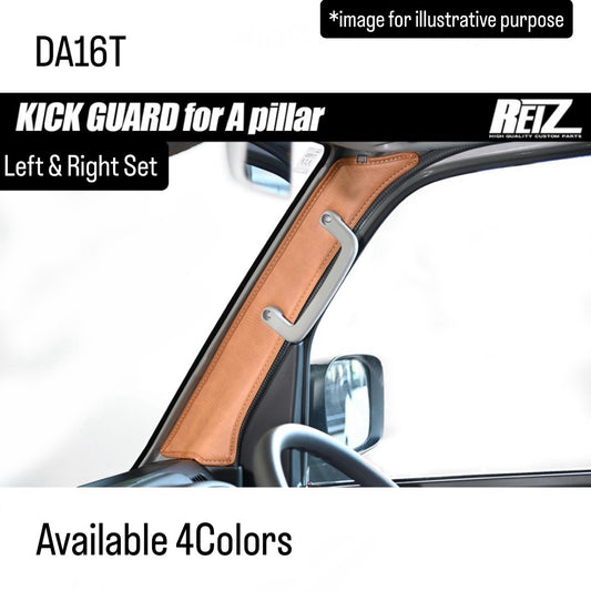 DA16T A-Pillar Kick Guard Left & Right Set for Suzuki Carry Truck / Super Carry (Available 4Colors)