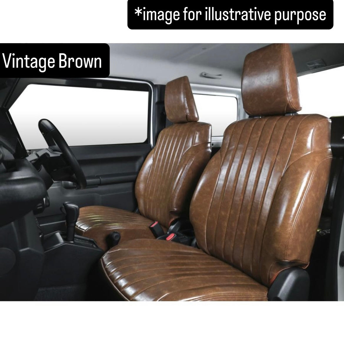 JB64W Retro Seat Cover Full Set for Suzuki Jimny (50/50 Split Rear Seat, 5 Colors)