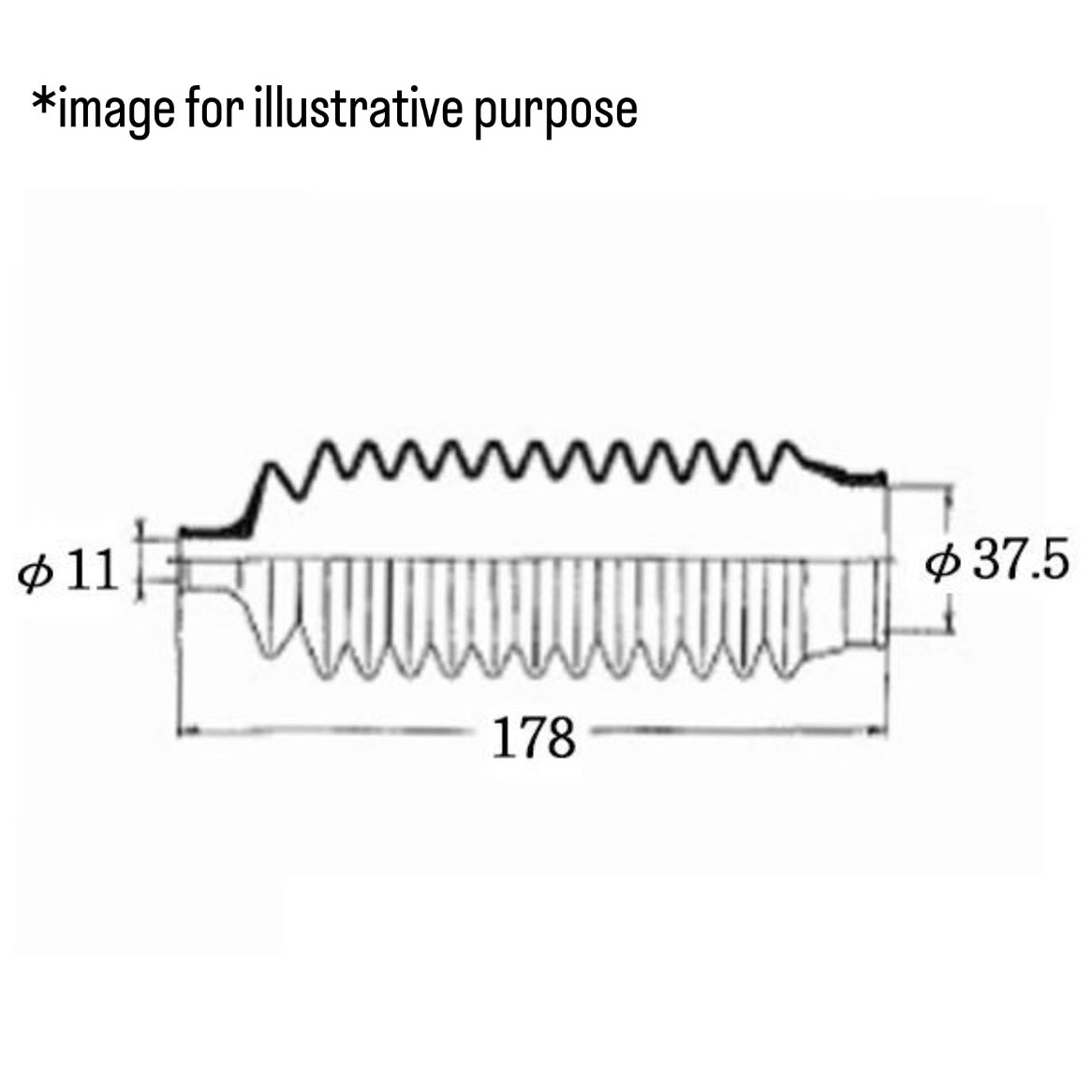 U61W/U62W Steering Rack Boots Left & Right Set (OHNO Rubber) for Mitsubishi Town Box (OEM:MR418329)