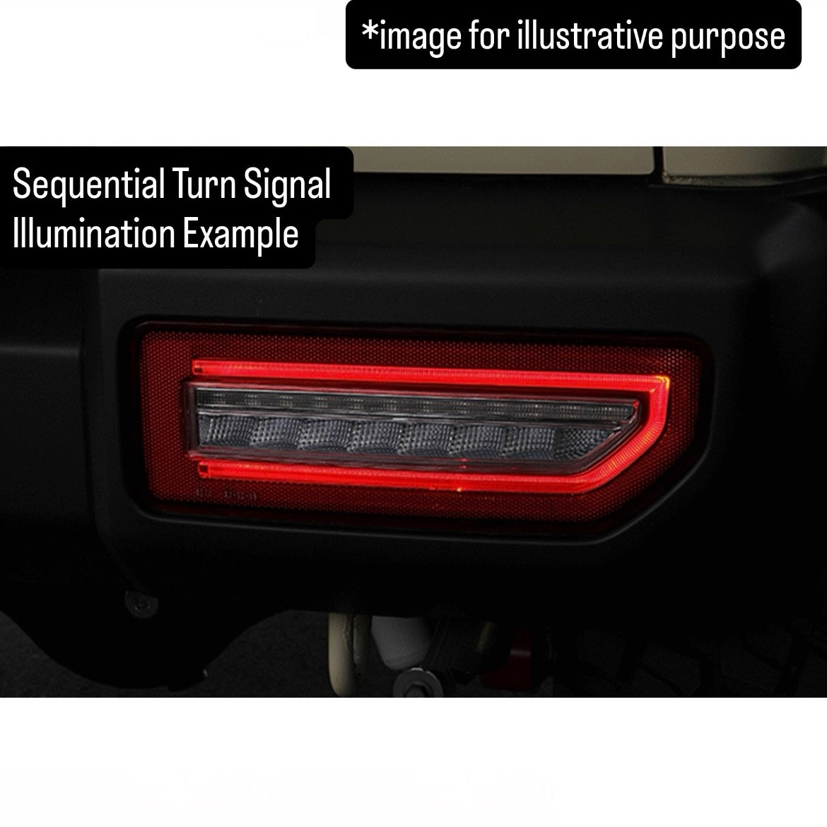 JB64W/JB74W/JC74W Full LED Tail Light Left & Right Set Ver.2 for Suzuki Jimny / Jimny Nomade (4lens Options, Switchable Sequential Turn Signals)