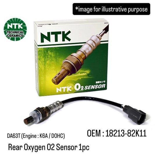 DA63T (Engine:K6A/DOHC) Rear Oxygen O2 Sensor (NTK) for Suzuki Carry (OEM:18213-82K11)
