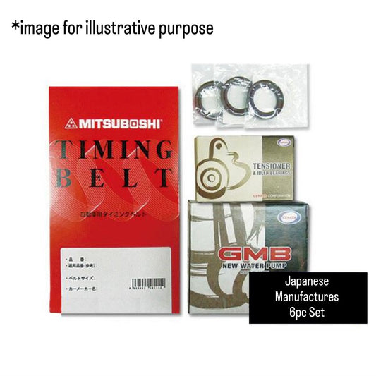 EA11R (Engine:F6A/DOHC) Timing Belt 6pc Kit for Suzuki Cappuccino (October.1991~April.1995)