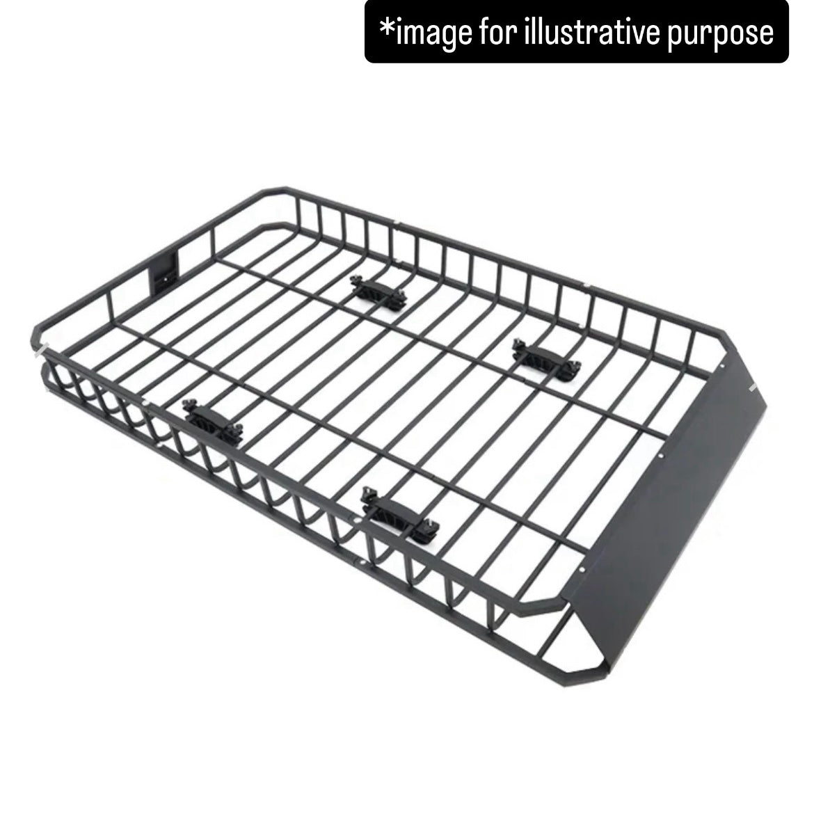 Universal Steel Roof Cargo Basket 990mm×1660mm×160mm – 68kg Load Capacity for Kei Cars, SUVs & Passenger Vehicles