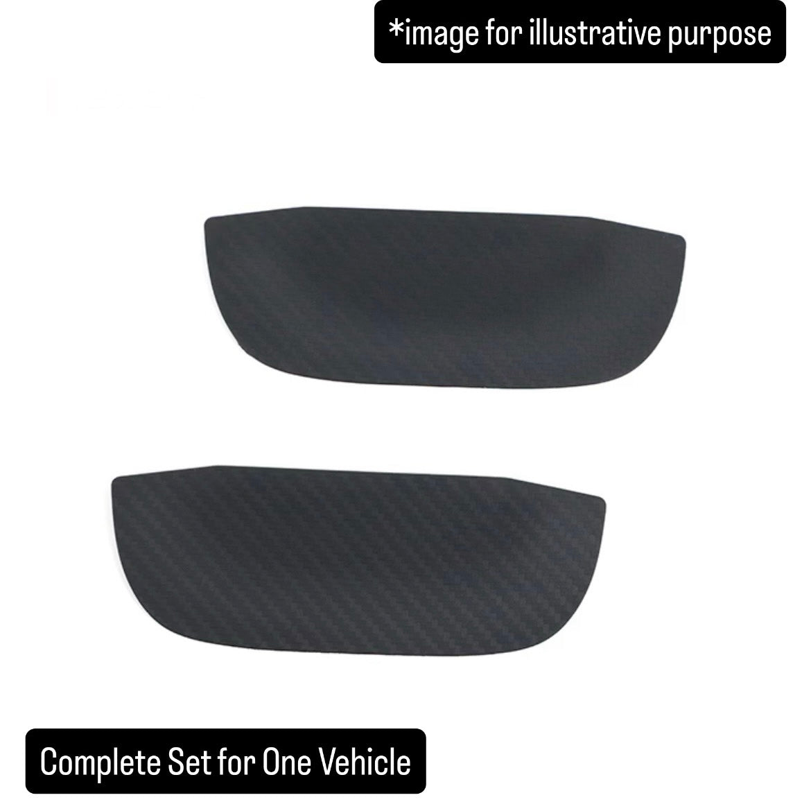 JB64W/JB74W Rubber Side Door Handle Protector Left & Right Set for Suzuki Jimny / Jimny Sierra (Carbon Style / Model Year: July 2018 onward)