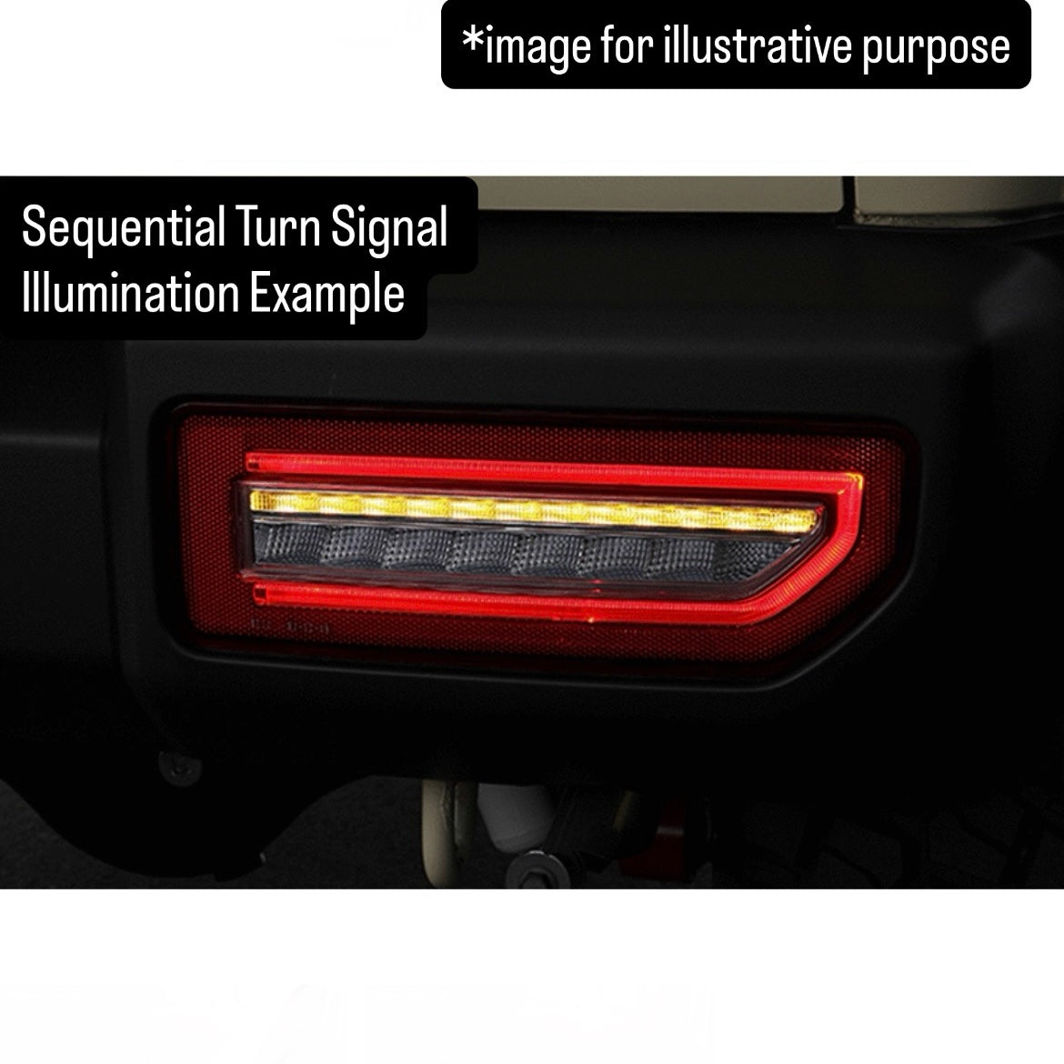 JB64W/JB74W/JC74W Full LED Tail Light Left & Right Set Ver.2 for Suzuki Jimny / Jimny Nomade (4lens Options, Switchable Sequential Turn Signals)