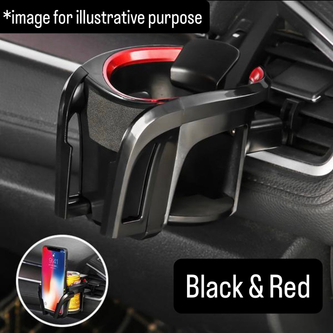 HA3/HA4 Air Vent Smartphone & Cup Holder for Honda Acty Truck (Interior Accessory, 2 Color Options)