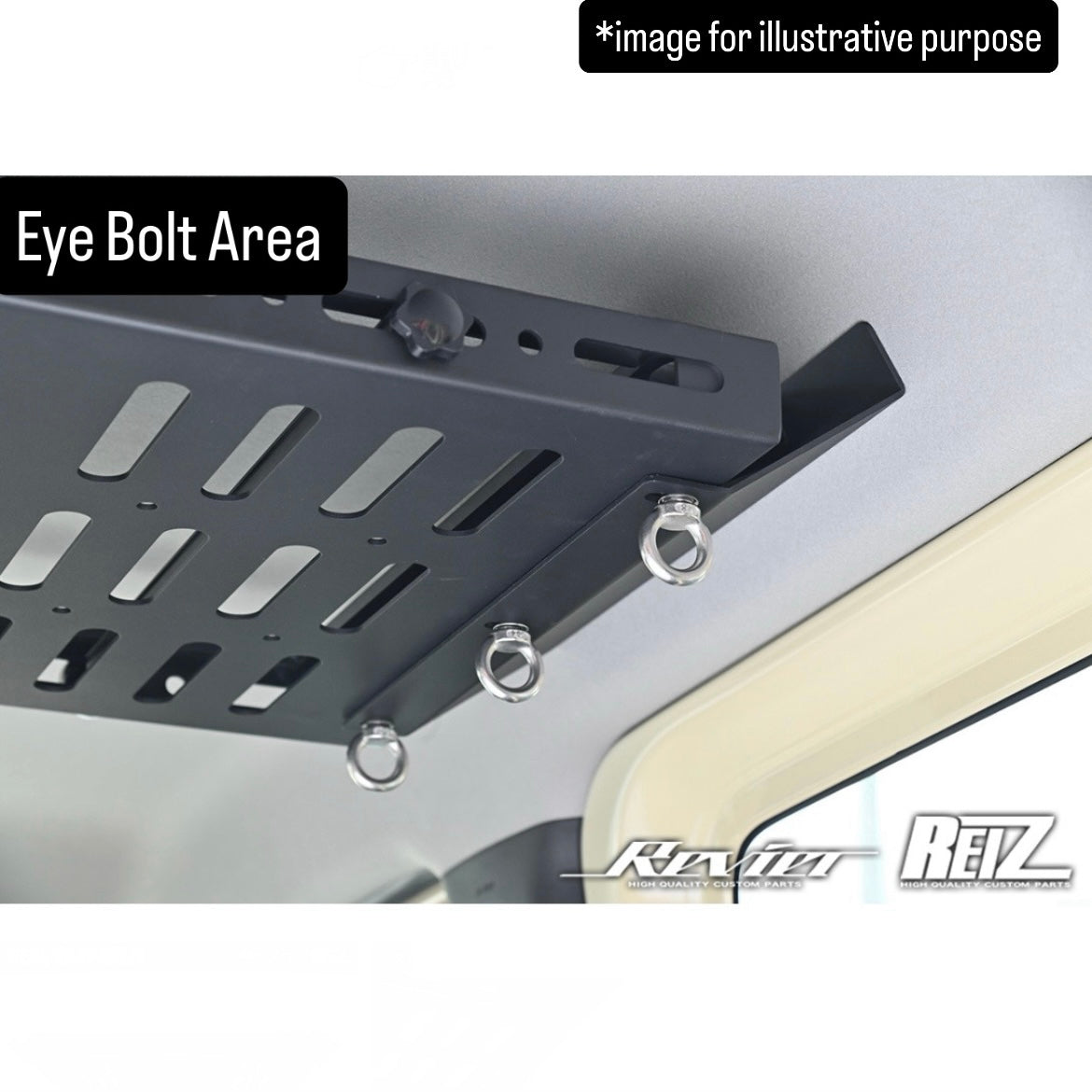 JB64W/JB74W 2-Way Rear Roof Shelf with Utility Table for Suzuki Jimny / Jimny Sierra