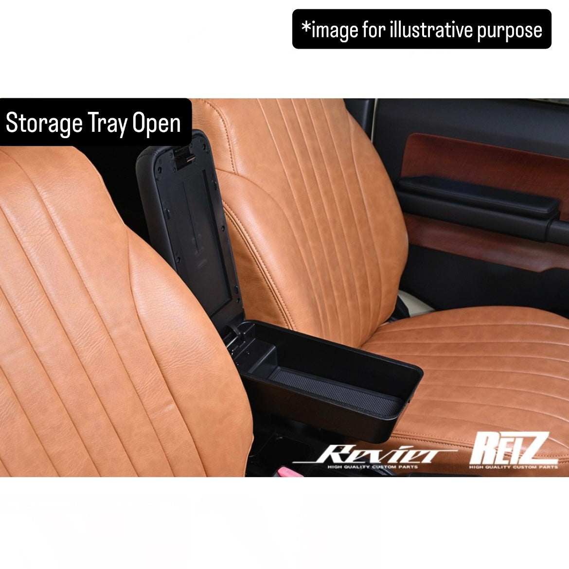 JB64W/JB74W/JC74W Adjustable Center Armrest with Storage & Cup Holder for Suzuki Jimny