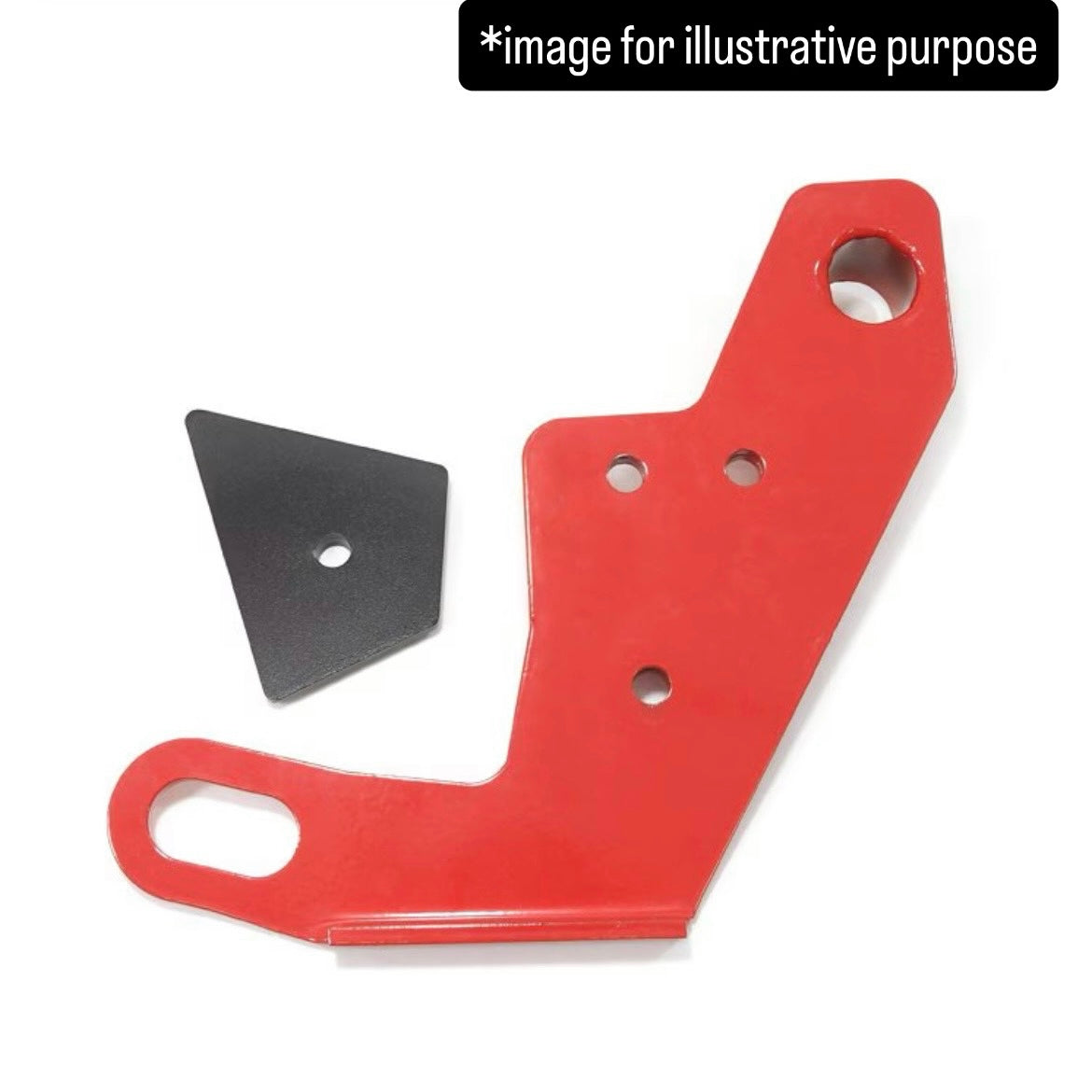 JB64W/JB74W/JC74W Front Tow Hook Passenger Side for Suzuki Jimny / Jimny Sierra / Jimny Nomade (6mm Thick, Red, Model Year:July.2018 onward)