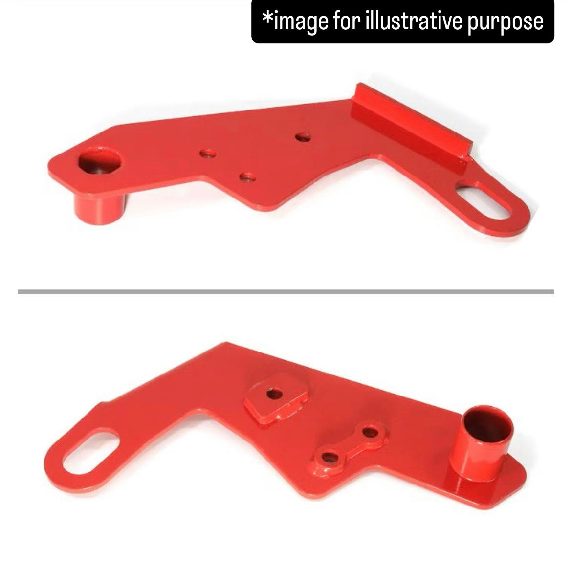 JB64W/JB74W/JC74W Front Tow Hook Passenger Side for Suzuki Jimny / Jimny Sierra / Jimny Nomade (6mm Thick, Red, Model Year:July.2018 onward)