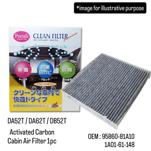 DA52T/DA62T/DB52T Activated Carbon Cabin Air Filter for Suzuki Carry (OEM:95860-81A10/1A01-61-148)