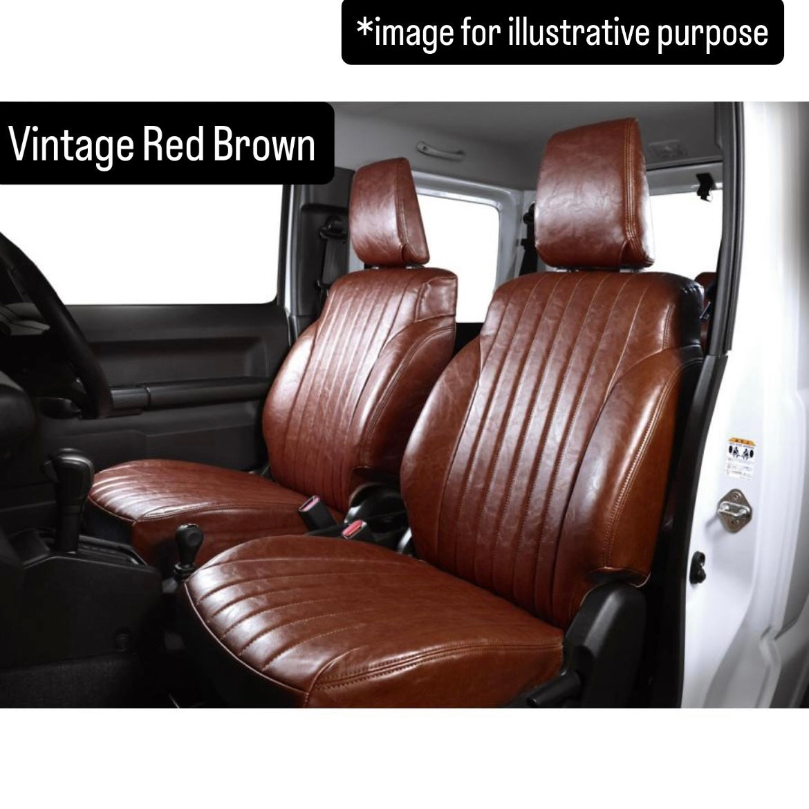 JB64W Retro Seat Cover Full Set for Suzuki Jimny (50/50 Split Rear Seat, 5 Colors)