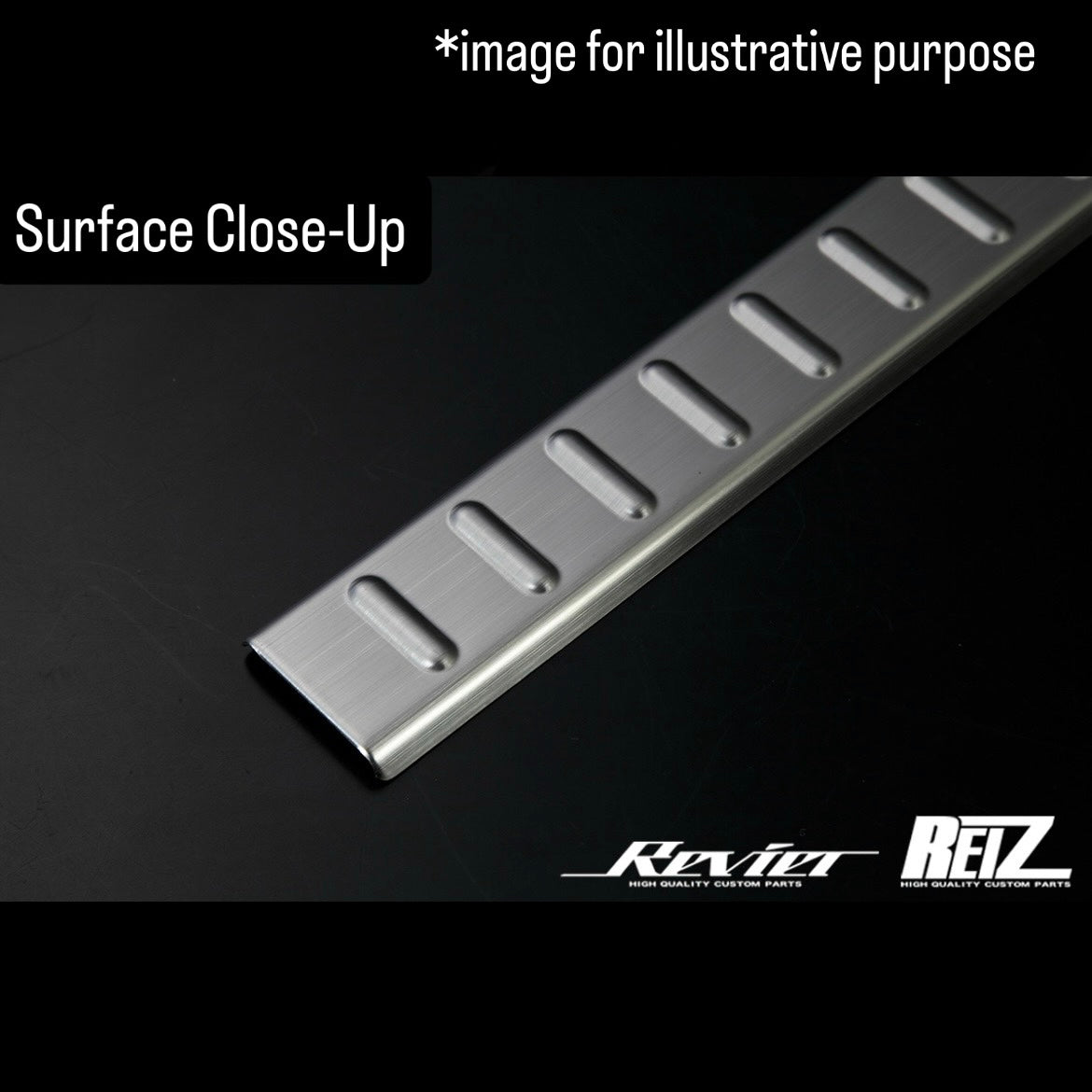 JB64W/JB74W Stainless Steel Rear Scuff Plate Brushed Finish for Suzuki Jimny / Jimny Sierra