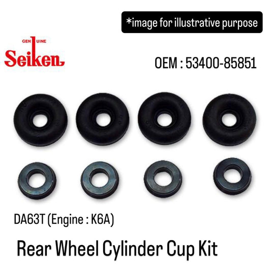 DA63T (Engine:K6A) Rear Wheel Cylinder Cup Kit (Seiken) for Suzuki Carry (OEM:53400-85851)