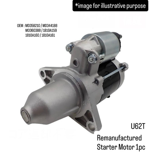 U62T Remanufactured Starter Motor for Mitsubishi Minicab (OEM:MD358210/MD344188/MD360388/1810A159/1810A160/1810A161)
