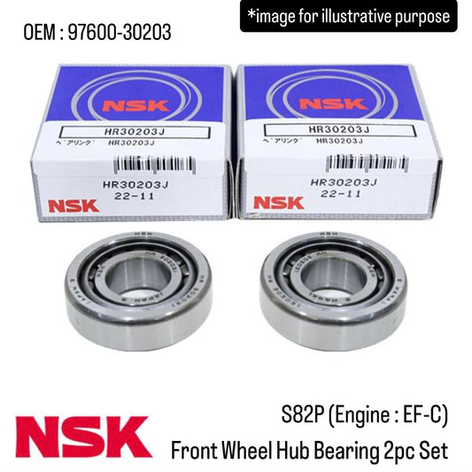 S82P (Engine:EF-C) Front Wheel Hub Bearing 2pc Set (NSK) for Daihatsu Hijet (OEM:97600-30203)