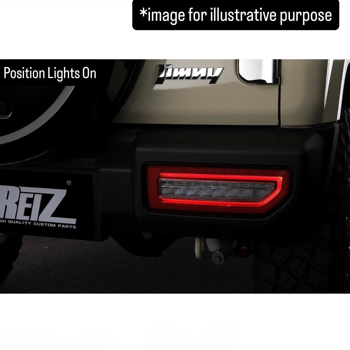 JB64W/JB74W/JC74W Full LED Tail Light Left & Right Set Ver.2 for Suzuki Jimny / Jimny Nomade (4lens Options, Switchable Sequential Turn Signals)