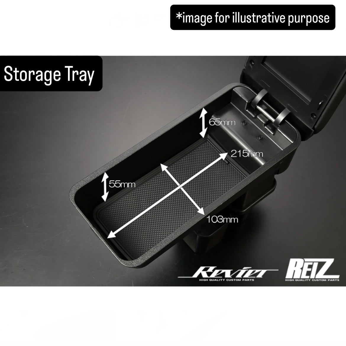 JB64W/JB74W/JC74W Adjustable Center Armrest with Storage & Cup Holder for Suzuki Jimny