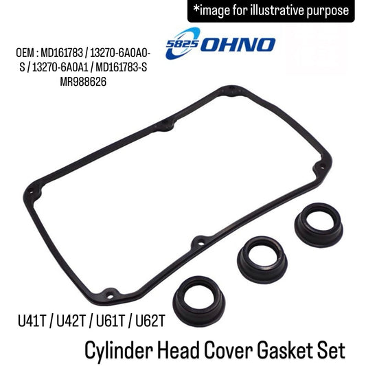 U41T/U42T/U61T/U62T Cylinder Head Cover Gasket Set (OHNO) for Mitsubishi Minicab (OEM:MD161783/13270-6A0A0-S/13270-6A0A1/MD161783-S/MR988626)