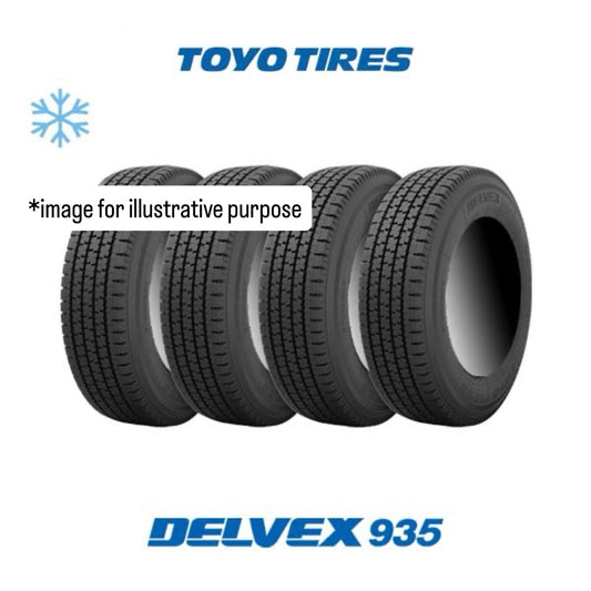 (For Shaun) Studless Winter Tires 4pc Set Toyo Delvex 935 145/80R12 80/78N (145R12 6PR Equivalent)