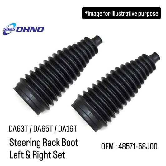 DA63T/DA65T/DA16T Steering Rack Boot Left & Right Set (OHNO) for Suzuki Carry (OEM:48571-58J00)