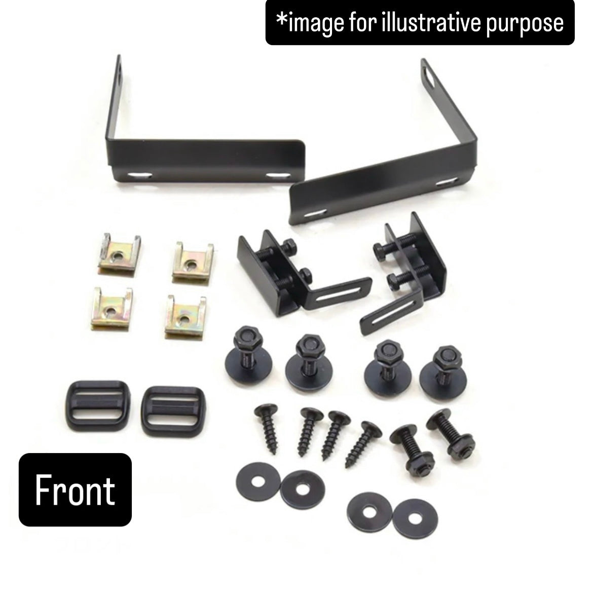 JB64W Large Mud Flap 4pc Set for Suzuki Jimny (Red Finish, Front & Rear Mud Guards with Aluminum Plates Complete Vehicle Set, Model Year:July.2018 onward)