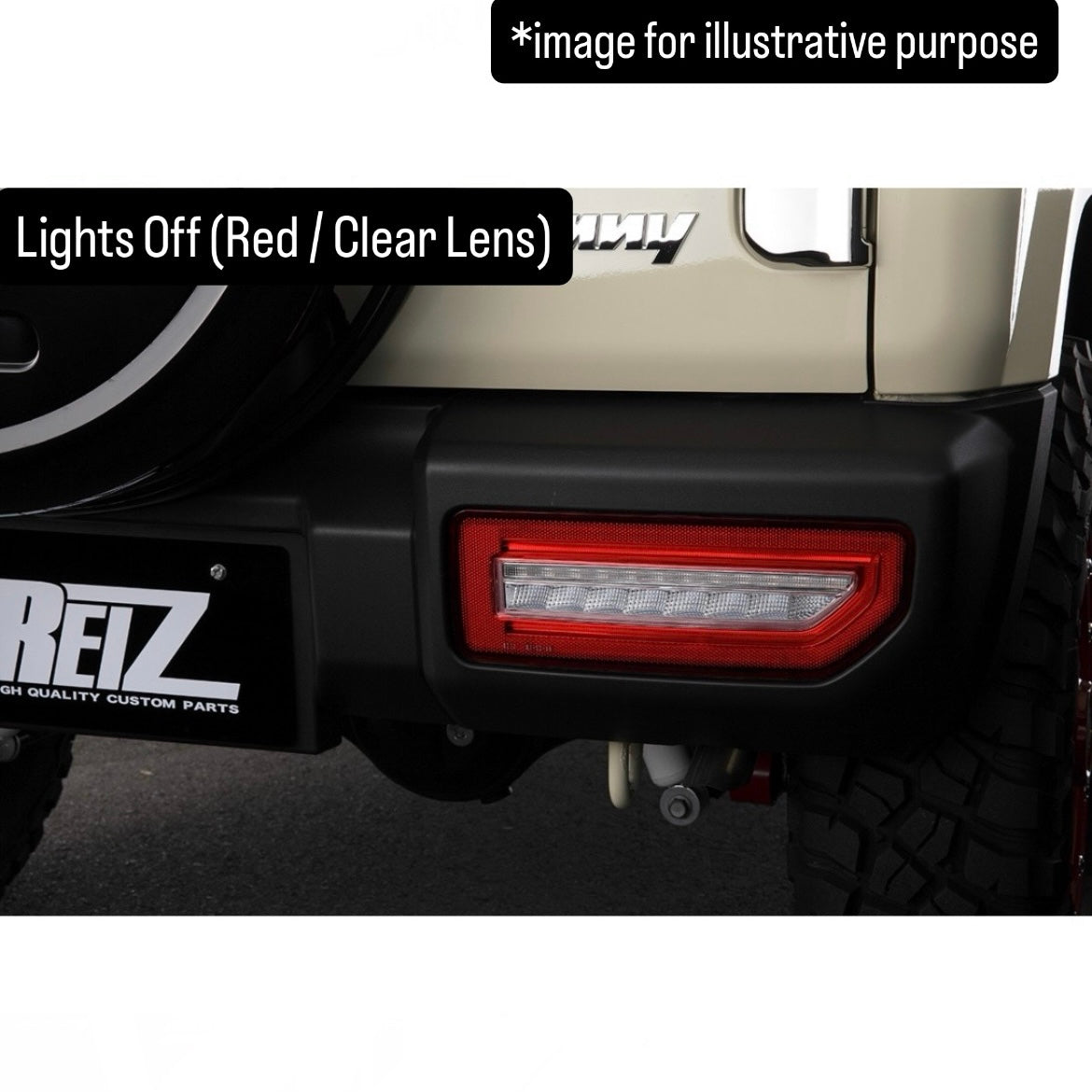 JB64W/JB74W/JC74W Full LED Tail Light Left & Right Set Ver.2 for Suzuki Jimny / Jimny Nomade (4lens Options, Switchable Sequential Turn Signals)