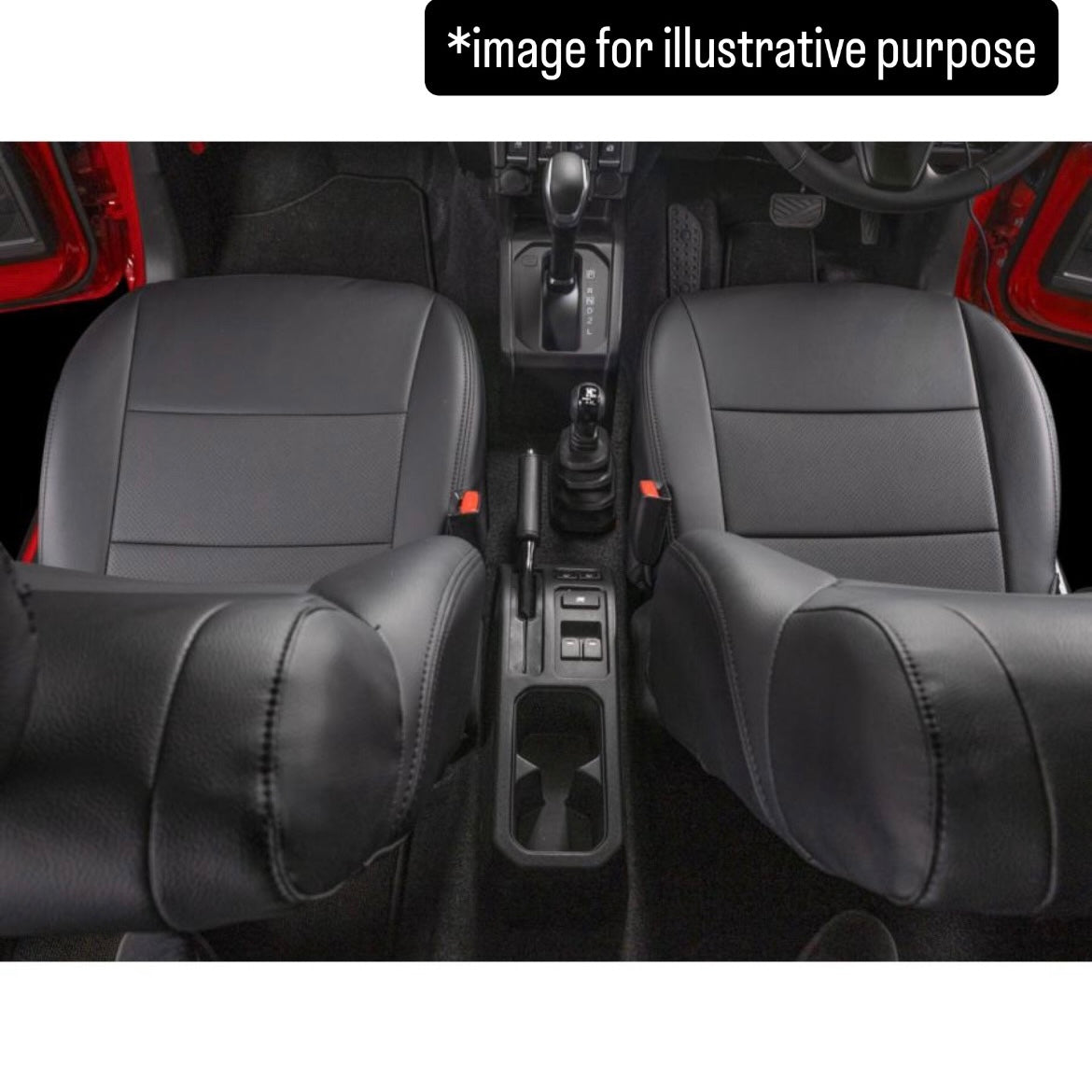 JB64W Dimple Seat Cover Full Set for Suzuki Jimny (50/50 Split Rear Seat, 2 Colors)