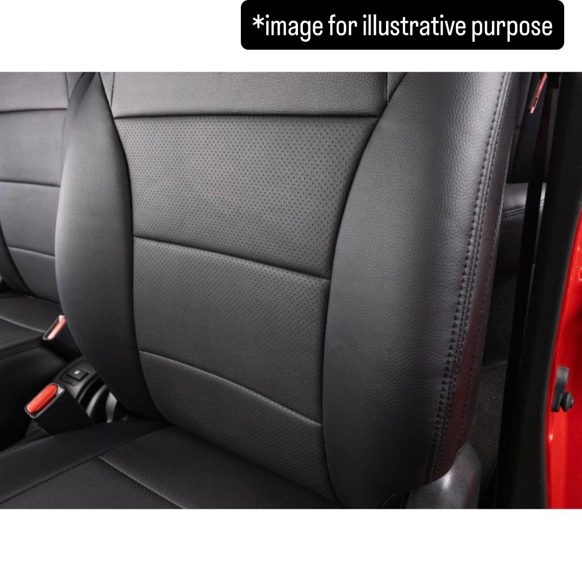 JB64W Dimple Seat Cover Full Set for Suzuki Jimny (50/50 Split Rear Seat, 2 Colors)