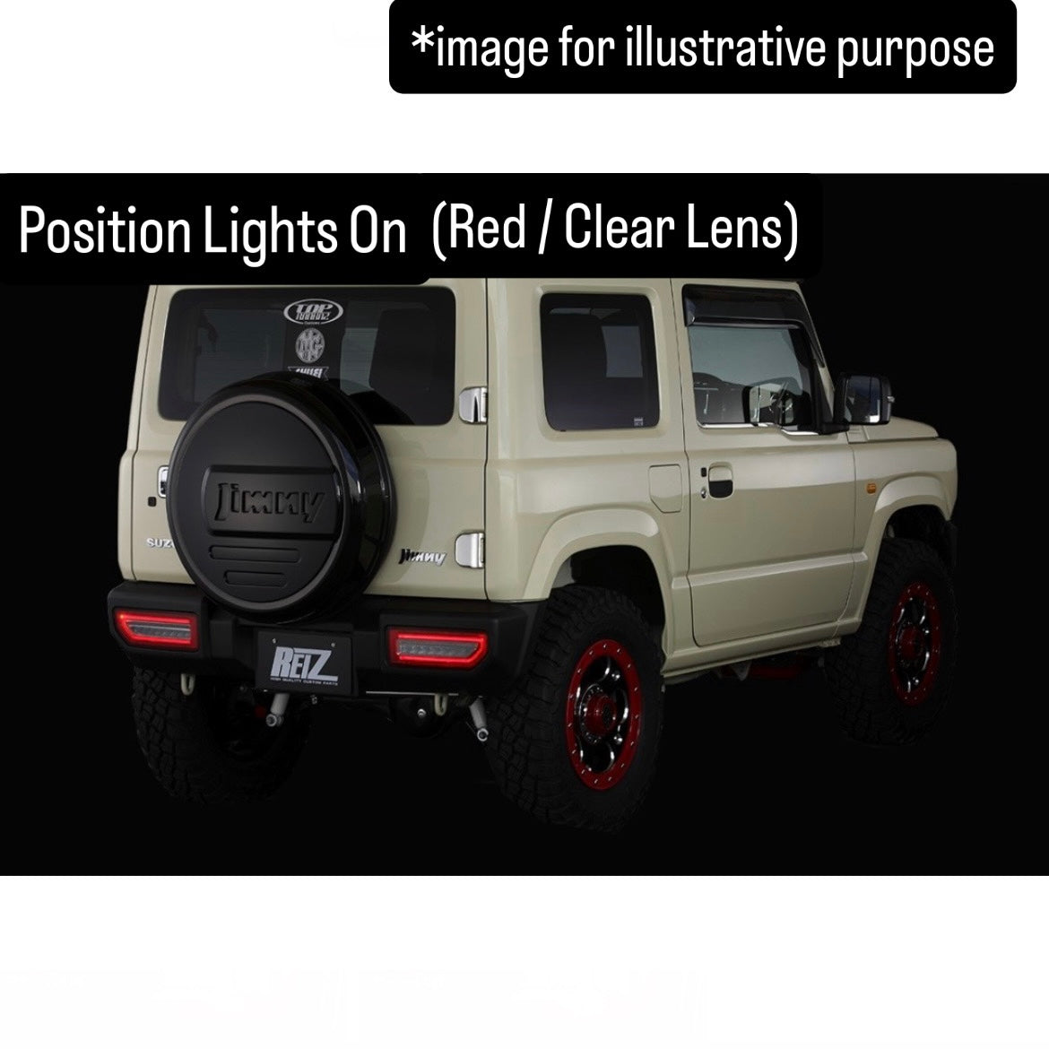 JB64W/JB74W/JC74W Full LED Tail Light Left & Right Set Ver.2 for Suzuki Jimny / Jimny Nomade (4lens Options, Switchable Sequential Turn Signals)