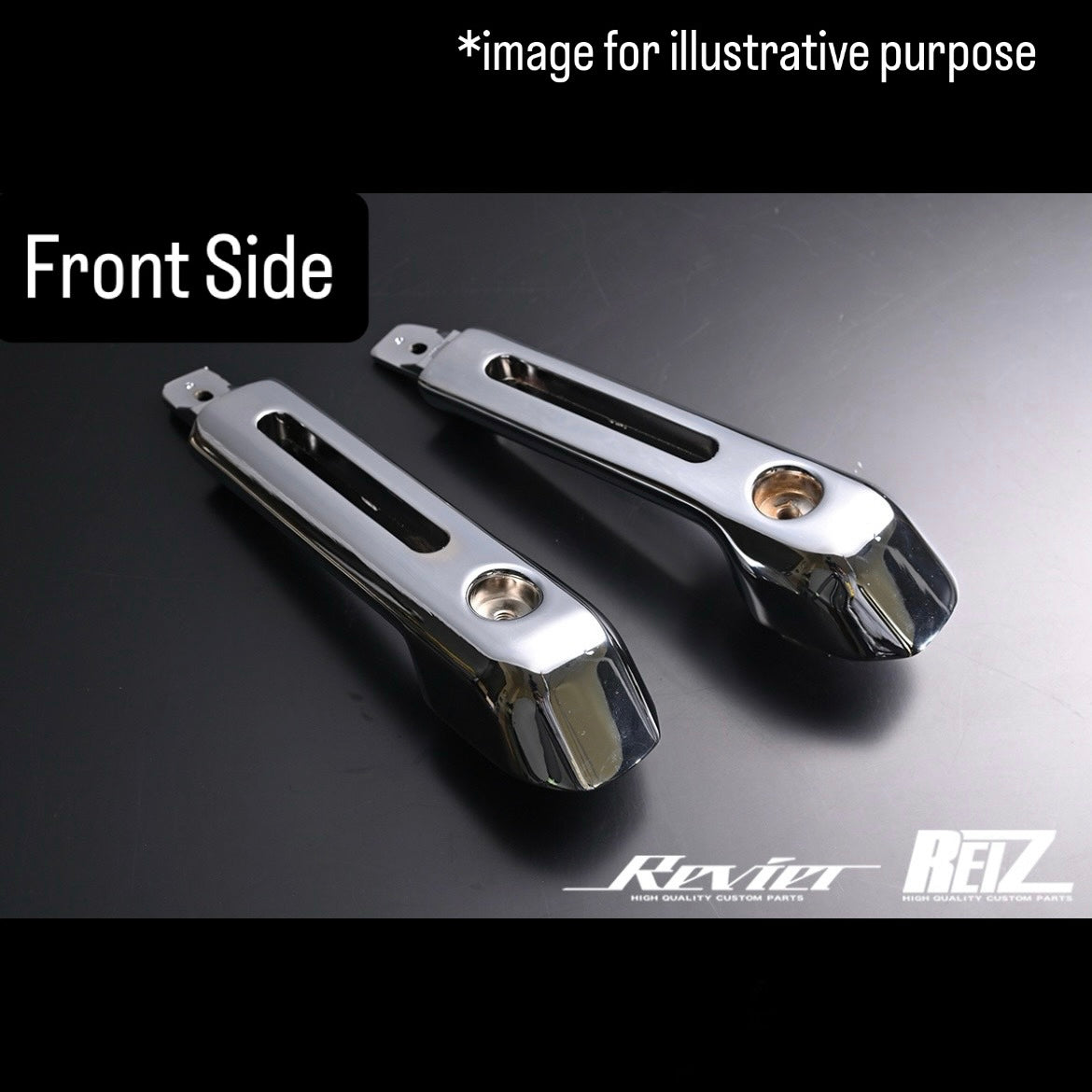 JB64W/JB74W Replacement Aluminum Interior Door Grip Handle Left & Right Set Chrome Finish for Suzuki Jimny / Jimny Sierra