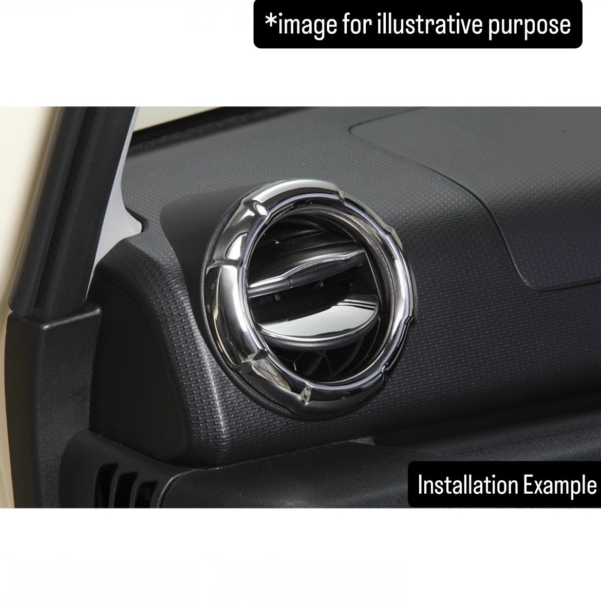 JB64W/JB74W/JC74W Stainless Steel A/C Vent Ring & Air Duct Panel 6pc Set for Suzuki Jimny / Jimny Nomade