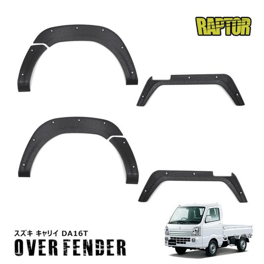 DA16T 6ps Suzuki Carry / Super Carry Over Fender Kit – ABS, Raptor Coated, Chip Finish, With Dummy Bolts (Full Set)