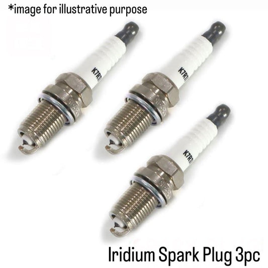 S110C/S110CT/S110P/S110V/S110W (Engine:EF-GS) Iridium Spark Plug 3pc for Daihatsu Hijet