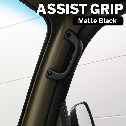 Aluminum Assist Grip S500P/S510P Hijet Truck (Early/Late Model) Aluminum Assist Grip Matte Black Driver & Passenger Side 2P Grab Handle OEM Replacement – Left & Right – Brand New