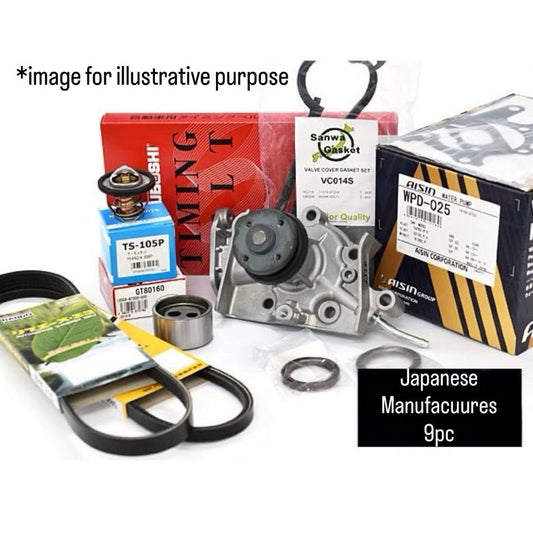 S200P/S210P/S200C/S210C (Engine: EFSE) Timing Belt 9pc set Daihatsu Hijet Non-Turbo (Nov,2004~Nov2007)