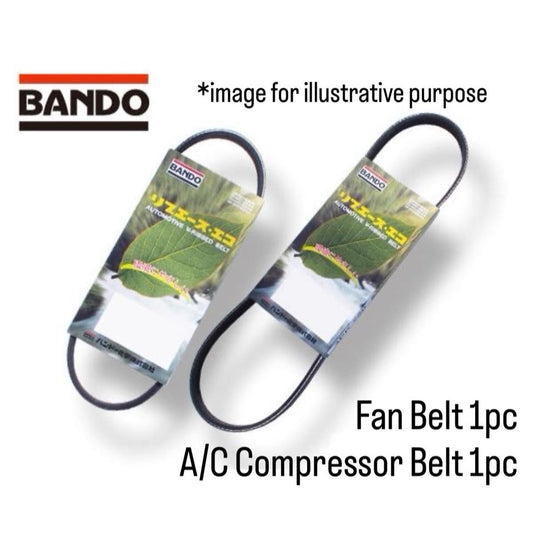S200P/S200C/S210P/S210C (Engine:EFSE) Fan Belt Set 2pc (Bando) Daihatsu Hijet (Dec,1998~Oct,2004)