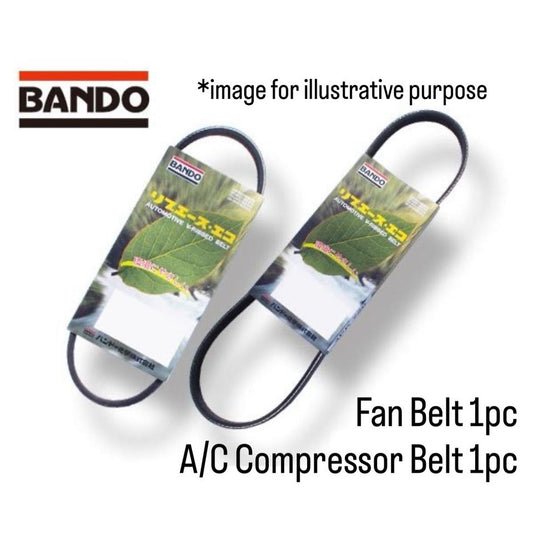 S200P/S200C/S210P/S210C (Engine:EFSE) Fan Belt Set 2pc (Bando) Daihatsu Hijet (Nov,2004~Nov,2007)
