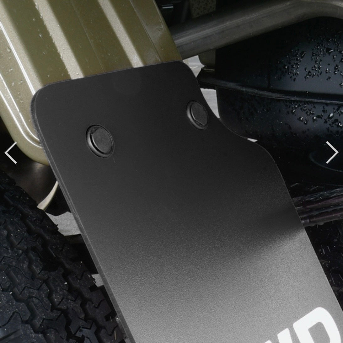 U61T/U62T Rear Mud Flap Left & Right Set [2 Color Options] with 4WD Logo for Mitsubishi Minicab (EVA Material, Custom Exterior Parts)