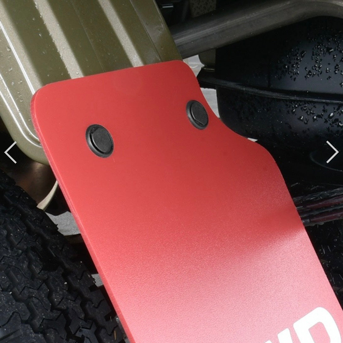 U61T/U62T Rear Mud Flap Left & Right Set [2 Color Options] with 4WD Logo for Mitsubishi Minicab (EVA Material, Custom Exterior Parts)
