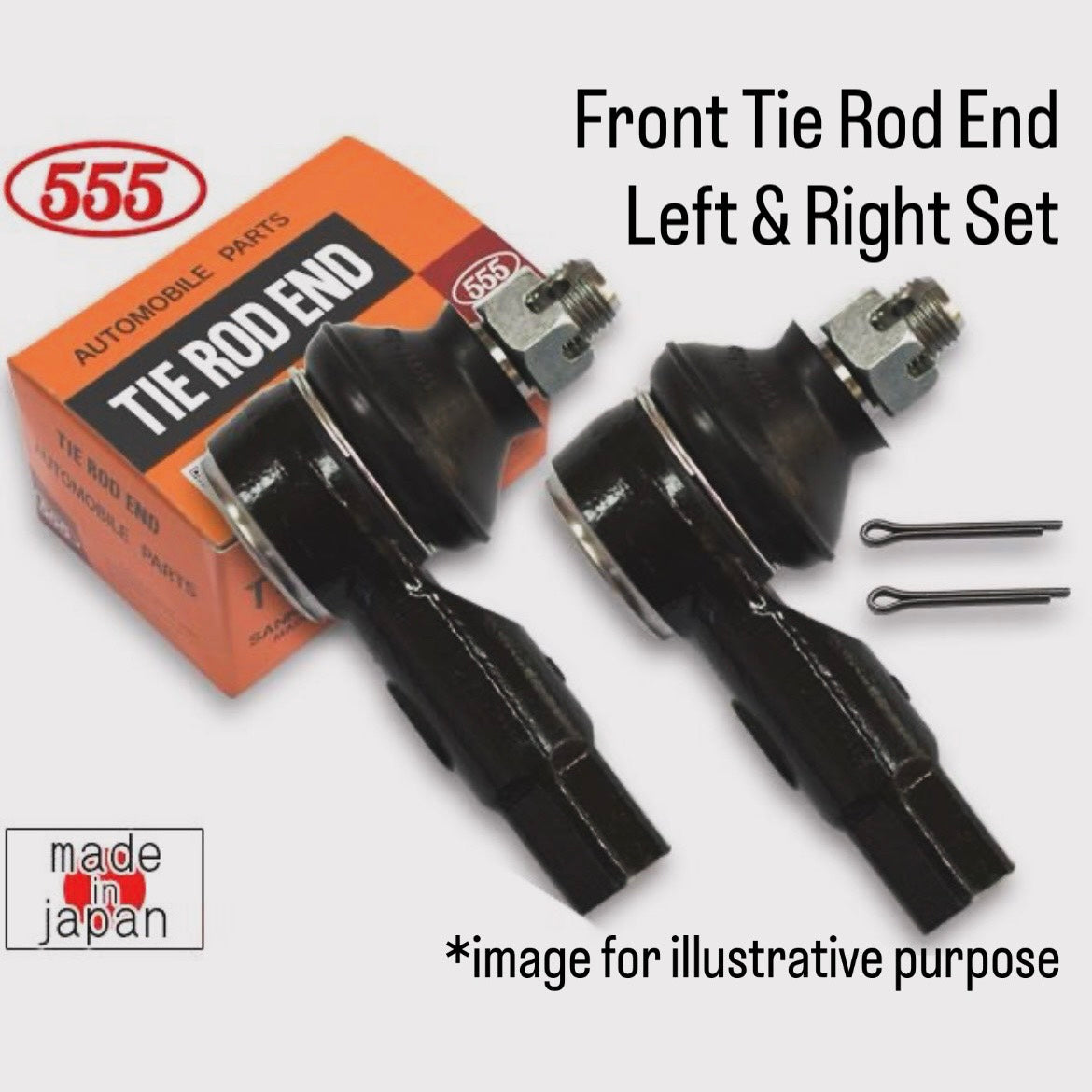 DA16T Front Tie Rod End Left & Right Set (555) for Suzuki Carry (OEM:48810-72M00)