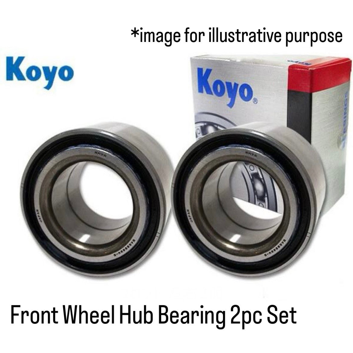 HA23V/HA24V/HA25S (Engine:K6A) Front Wheel Hub Bearing 2pc Set (KOYO) for Suzuki Alto (OEM:43440-58J00)
