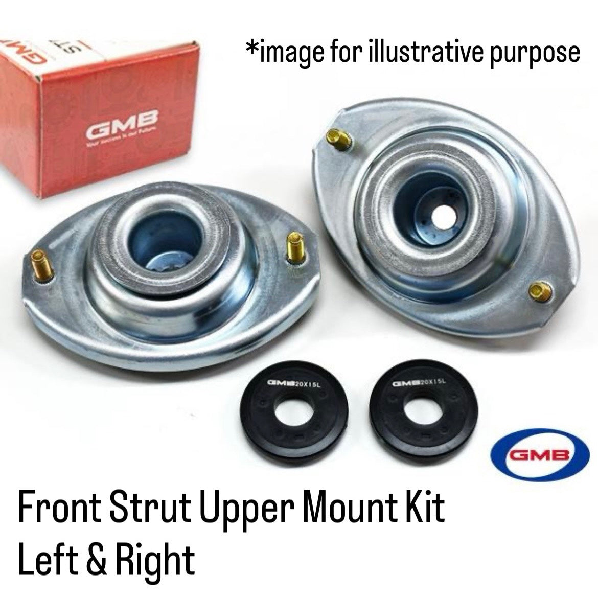 HA22S/HA23S/HA23V Front Strut Upper Mount Kit (Left & Right / Full Set) (GMB) for Suzuki Alto
