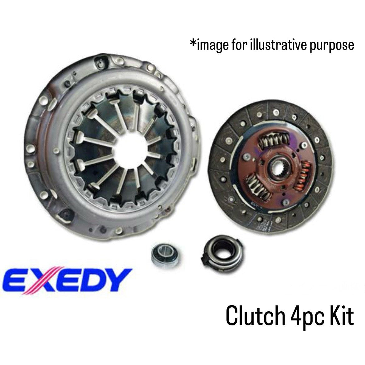 HA23V (4WD) Clutch 4pc Kit (EXEDY/NTN/NSK) for Suzuki Alto (OEM:22400-75F41/22100-75F01/09269-28004/12623-70B00)