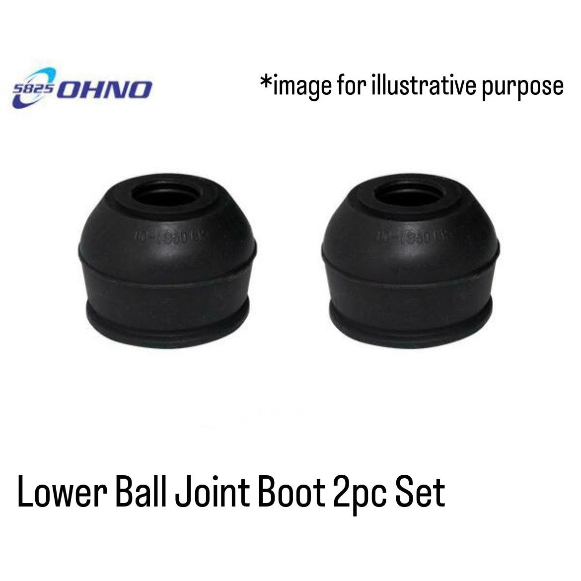 HE21S/HA22S/HA23S/HA23V/HA24S/HA24V (Engine:K6A) Lower Ball Joint Boot 2pc Set (Ohno Rubber) for Suzuki Alto / Lapin (OEM:45723-70B00)