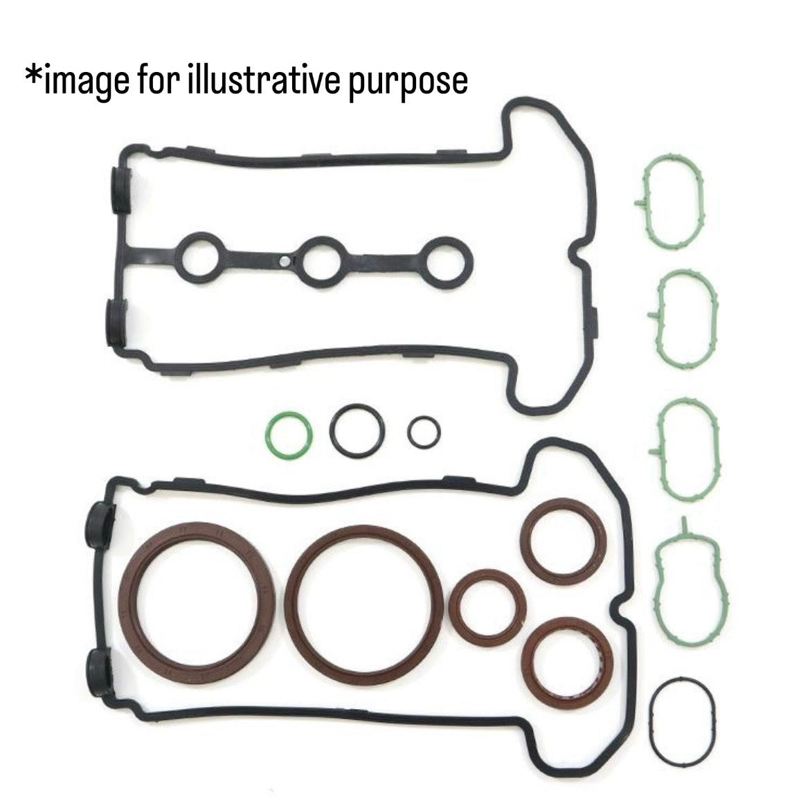 HA22/HA23/HA24/HA25/JB23W/DA63T/DA65T/DA64V/DA64W/MH21S (Engine:K6A) Cylinder Head Gasket Overhaul Kit for Suzuki Alto / Jimny / Carry / Every / Wagon R, etc.