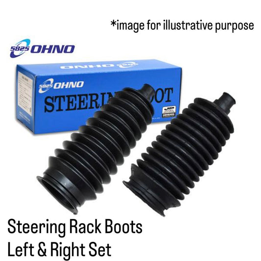 HA25S/HA25V/HA35S Steering Rack Boots Left & Right Set (OHNO Rubber) for Suzuki Alto (OEM:48571-58J00/48572-58J00)