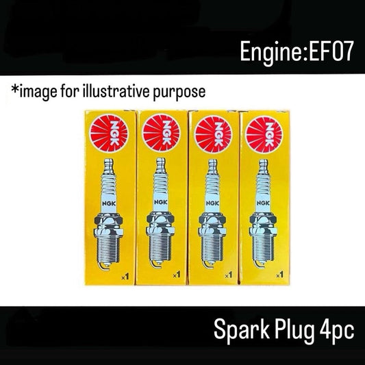 KS3/KS4/KV3/KV4 (Engine:EN07) Spark Plug Set 4pc (NGK) for Subaru Sambar (OEM:22401KA170)